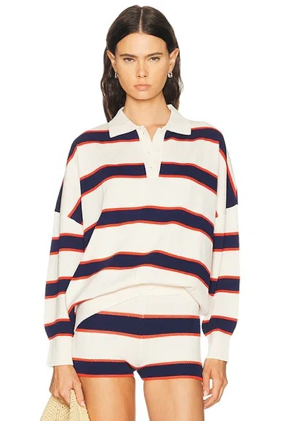 Ser.o.ya Taby Sweater Eggshell Stripe In Multi