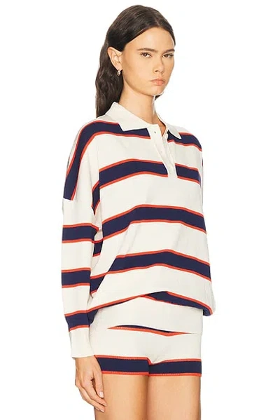 Ser.o.ya Taby Sweater Eggshell Stripe In Multi
