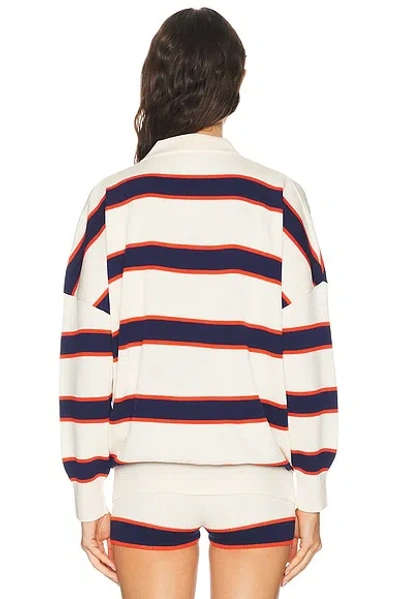 Ser.o.ya Taby Sweater Eggshell Stripe In Multi