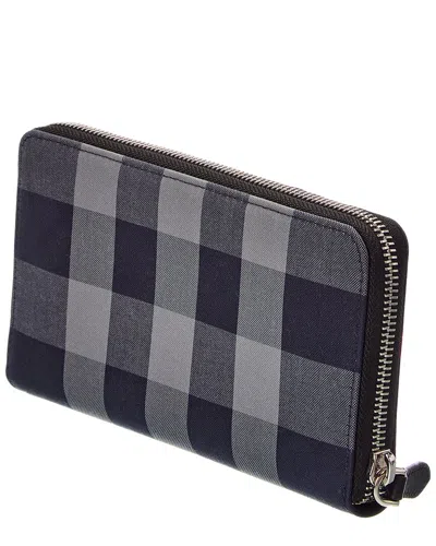 Burberry Canvas Wallet In Multi