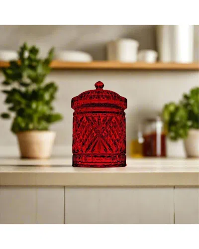 Godinger Dublin Biscuit Box In Red