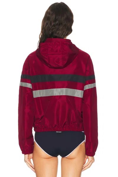 Miu Miu Technical Fabric Blouson Jacket In Red