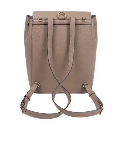 Tory Burch Flap Backpack In Brown