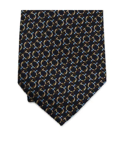 Ferragamo Pointed Tie In Black