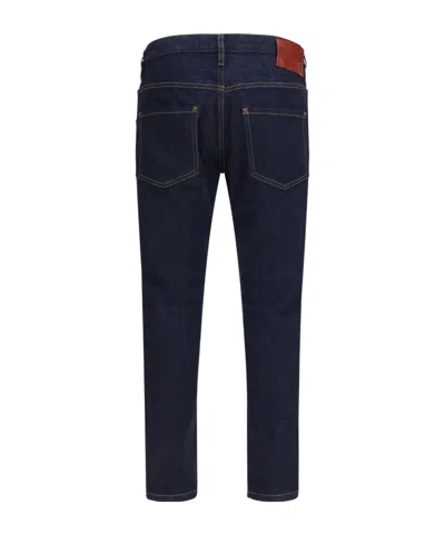 Dsquared2 Straight-leg Cotton Denim Jeans With Logo Detail In Animal Print