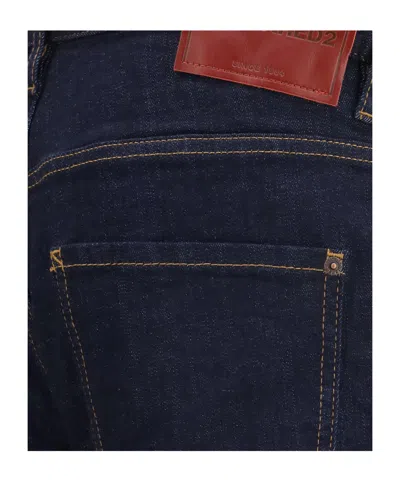 Dsquared2 Straight-leg Cotton Denim Jeans With Logo Detail In Animal Print