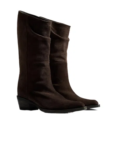 Khaite Clive Boots In Brown