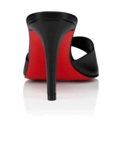 Christian Louboutin Fanny Slide Leather Heeled Mules 85 In Black