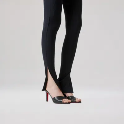 Christian Louboutin Fanny Slide Leather Heeled Mules 85 In Black