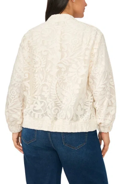 Halogenr Halogen(r) Lace Bomber Jacket In White