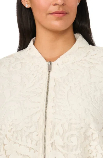 Halogenr Halogen(r) Lace Bomber Jacket In White