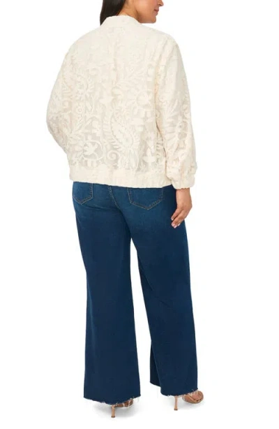 Halogenr Halogen(r) Lace Bomber Jacket In White