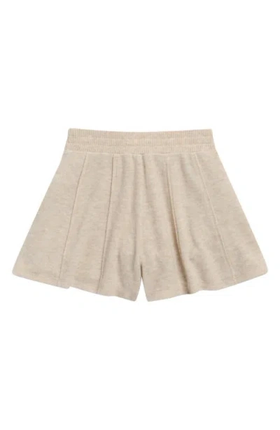 Tenly Kids' Hacci Pleated Pull-on Pants In Brown