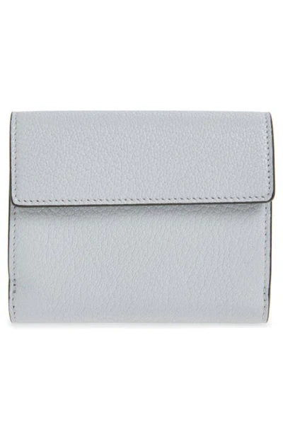 Chloé Leather Envelope Trifold Wallet In Gray