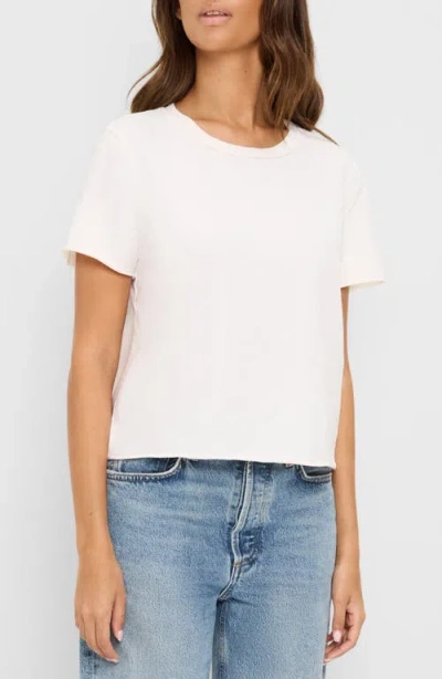 Michael Stars Jackie Raw Edge T-shirt In Multi
