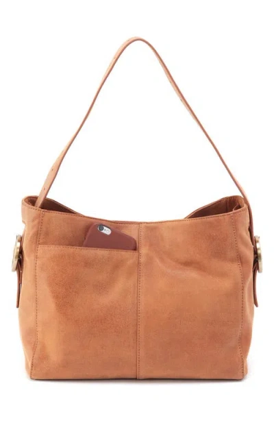 Hobo Render Leather Shoulder Bag In Brown
