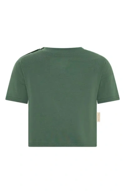Tiny Tribe Core Stretch Cotton T-shirt In Green