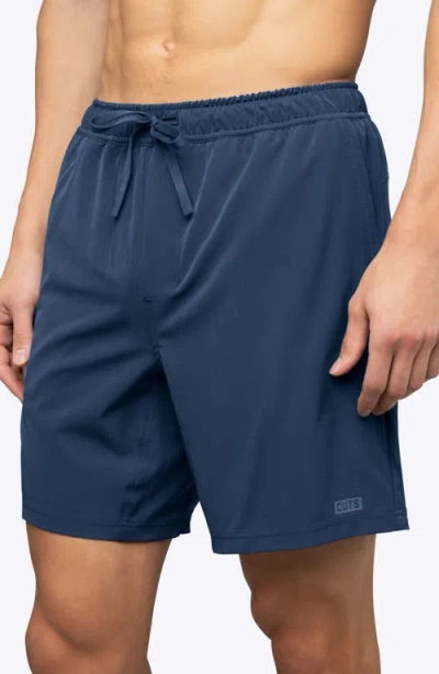 Cuts Crossover Performance Drawstring Shorts In Blue