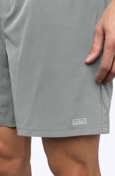 Cuts Crossover Performance Drawstring Shorts In Gray