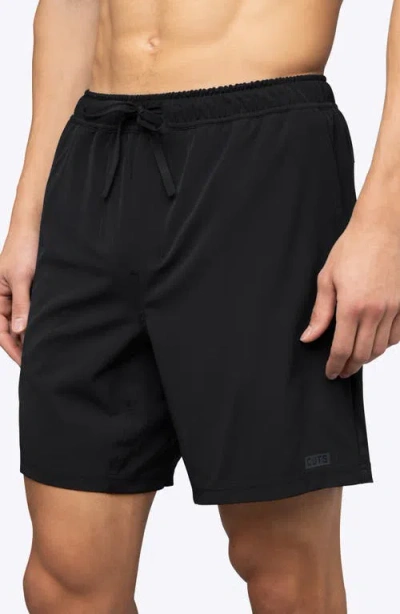 Cuts Crossover Performance Drawstring Shorts In Black