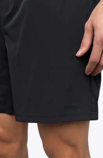 Cuts Crossover Performance Drawstring Shorts In Black