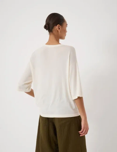 Hush Relaxed Knitted T-shirt In Multi
