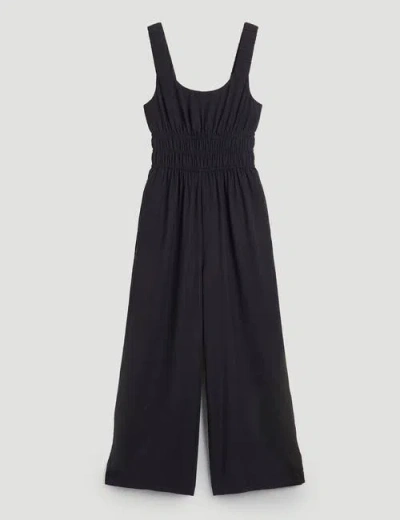 Hush Wrenna Gathered Straps Airflow Jumpsuit In Blue