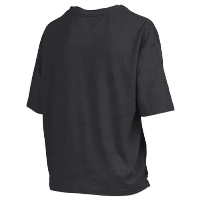 Pressbox Black Texas Longhorns Motley Crew Bishop Waist Length Oversized Slub T-shirt In Black