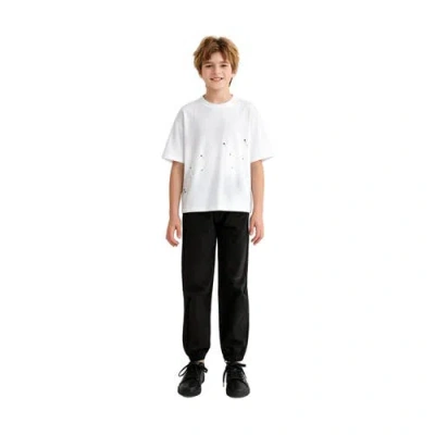 Moustache Splatter-print Oversized T-shirt In White