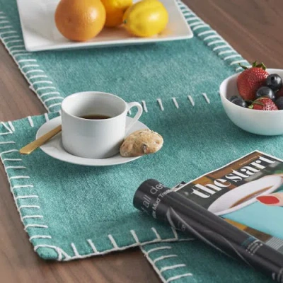 Carol & Frank Carter Lagoon Placemats Set 4, 14" X 20" In Green
