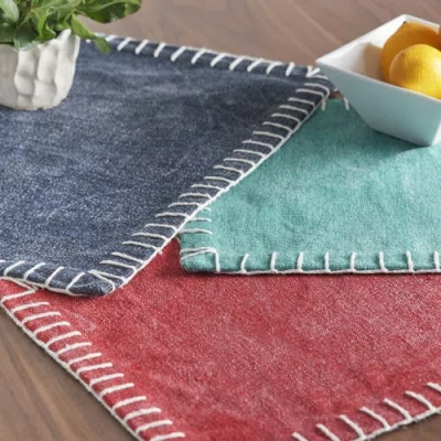 Carol & Frank Carter Lagoon Placemats Set 4, 14" X 20" In Green