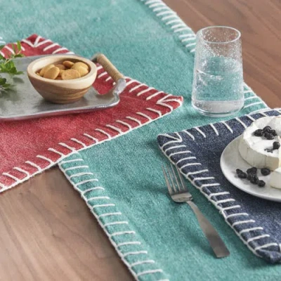 Carol & Frank Carter Lagoon Placemats Set 4, 14" X 20" In Green