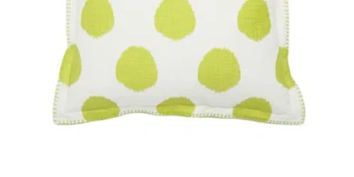 Carol & Frank Citron Dot Printed Accent Throw Pillow In Green
