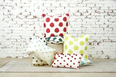 Carol & Frank Citron Dot Printed Accent Throw Pillow In Green