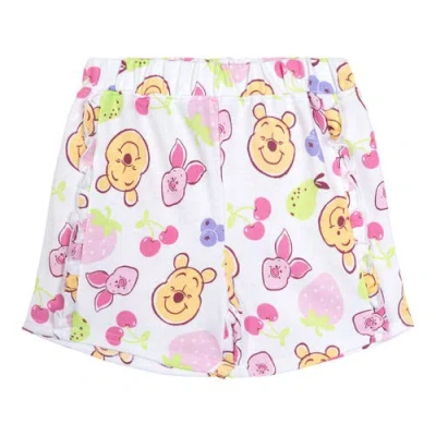 Disney Winnie The Pooh Baby Girls' 2-piece T-shirt And Shorts Set In Yellow