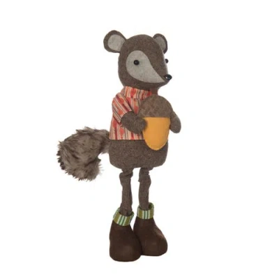 Transpac Pstanding Squirrel Figurine Fall Harvest Tabletop Decor In Multi