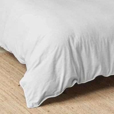 Carol & Frank Tate Boulder King Duvet Cover In White