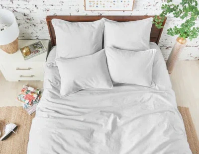 Carol & Frank Tate Boulder King Duvet Cover In White