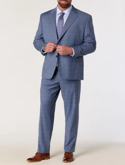 Michael Kors Big & Tall Glen Plaid Suit Jacket In Blue
