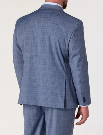 Michael Kors Big & Tall Glen Plaid Suit Jacket In Blue
