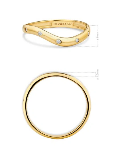 Devata Wave Ring In Gold