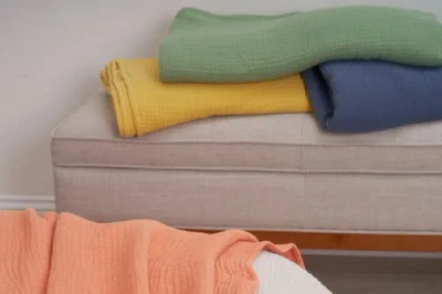 Carol & Frank Ryker Melon Throw Blanket In Orange