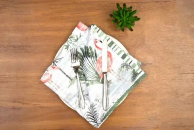 C & F Home C&f Home Flamingo Breeze Set Of 6 Cloth Napkins In Multi