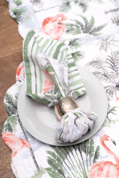 C & F Home C&f Home Flamingo Breeze Set Of 6 Cloth Napkins In Multi