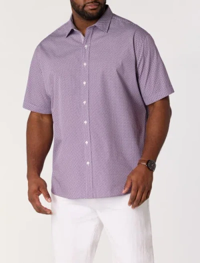 Synrgy By Dxl Big & Tall Micro Print Sport Shirt V2 In Multi