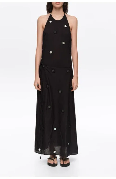 Bimba Y Lola Mirrored Halter-neck Sarong Dress In Multi