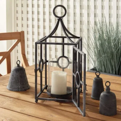 Napa Home & Garden Terrazza Outdoor Candleholder In Black