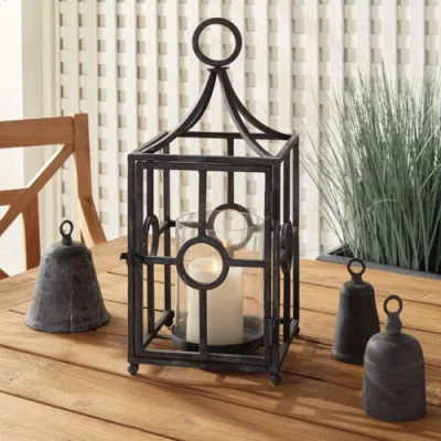 Napa Home & Garden Terrazza Outdoor Candleholder In Black