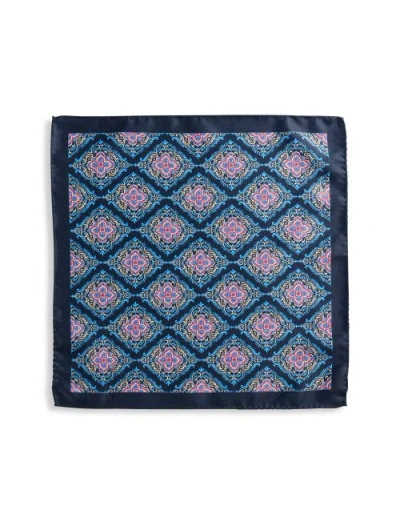 Synrgy By Dxl Big & Tall Medallion Pocket Square In Multi