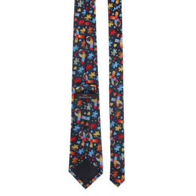 Trafalgar Autism Visibility Novelty Silk Necktie In Multi